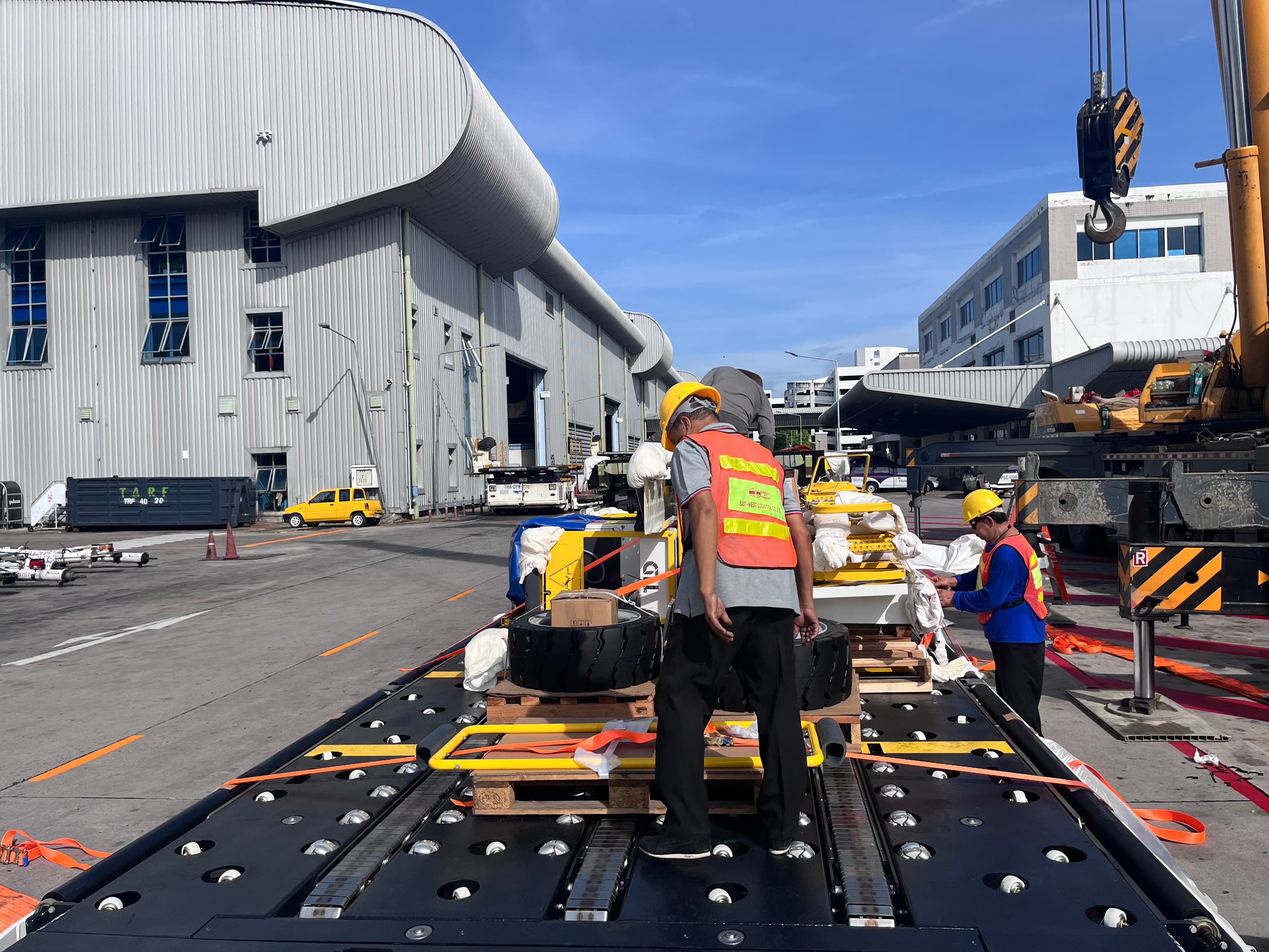 บรรยากาศการขนส่งที่สนามบิน